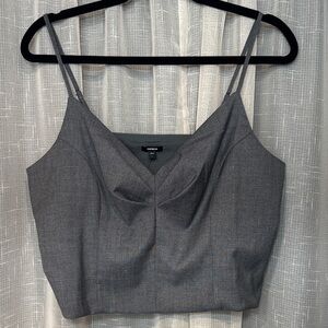 NWT.   Express Charcoal Top  size L